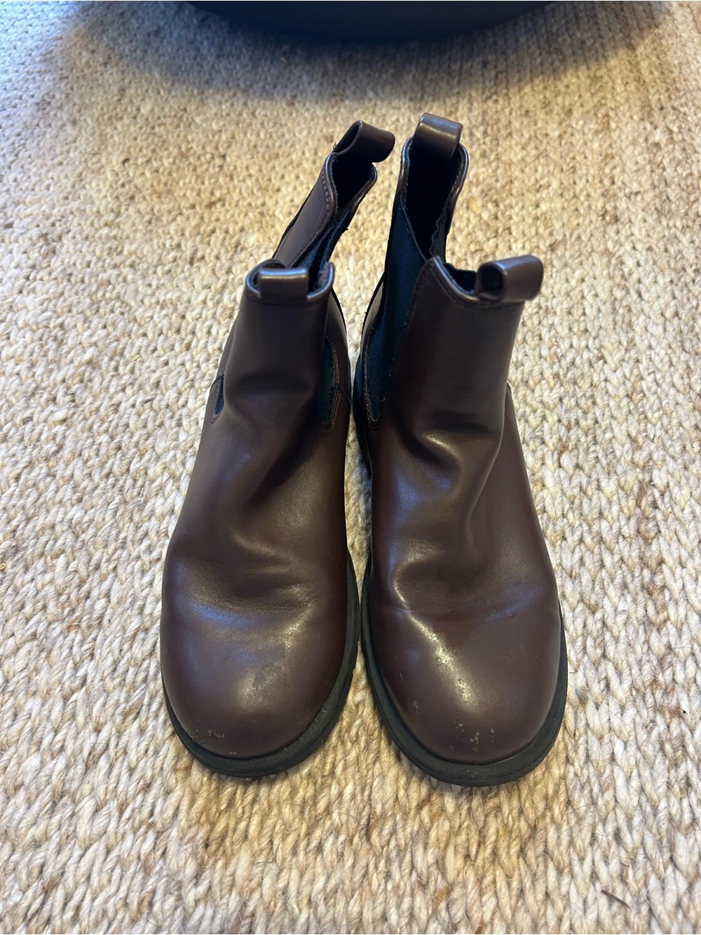 Boys gap Brown Leather Chelsea Boots